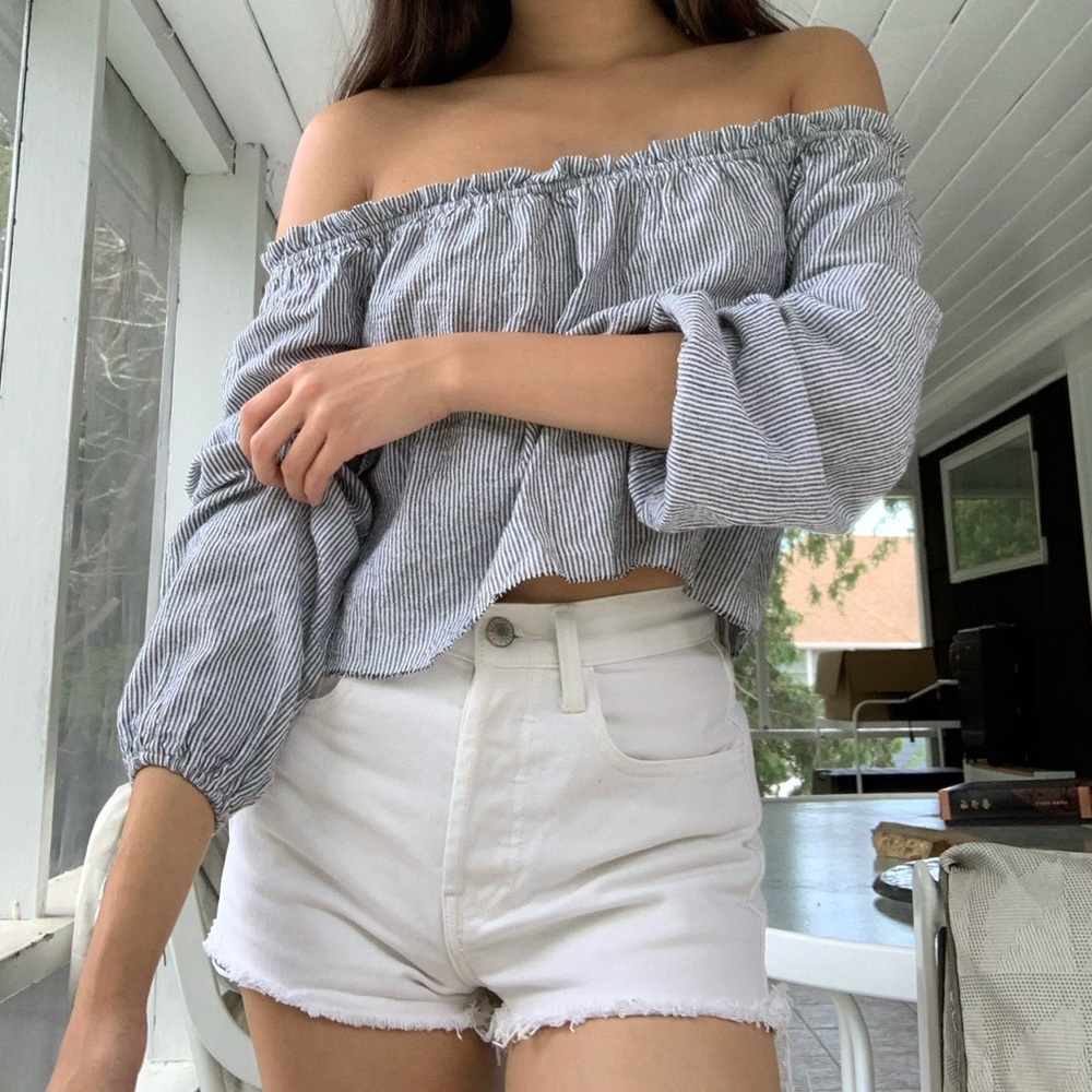 brandy melville off the shoulder top